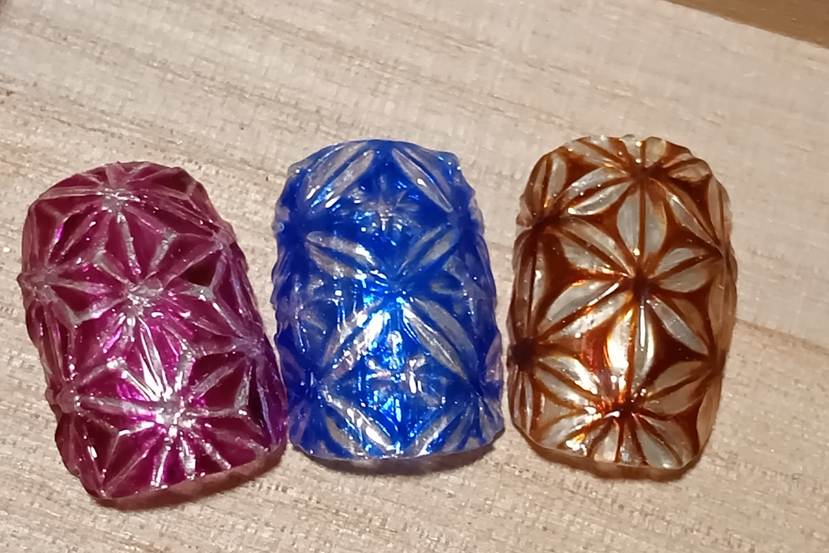 江戸切子  "涼" 赤