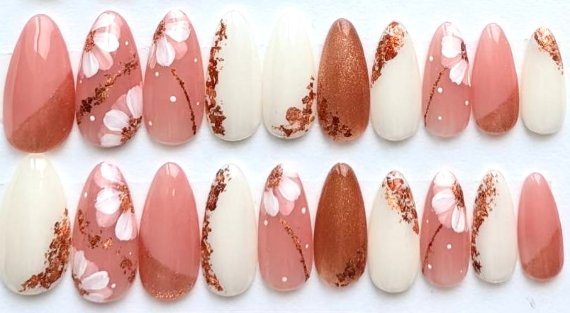 Wooden flower Pink Almond