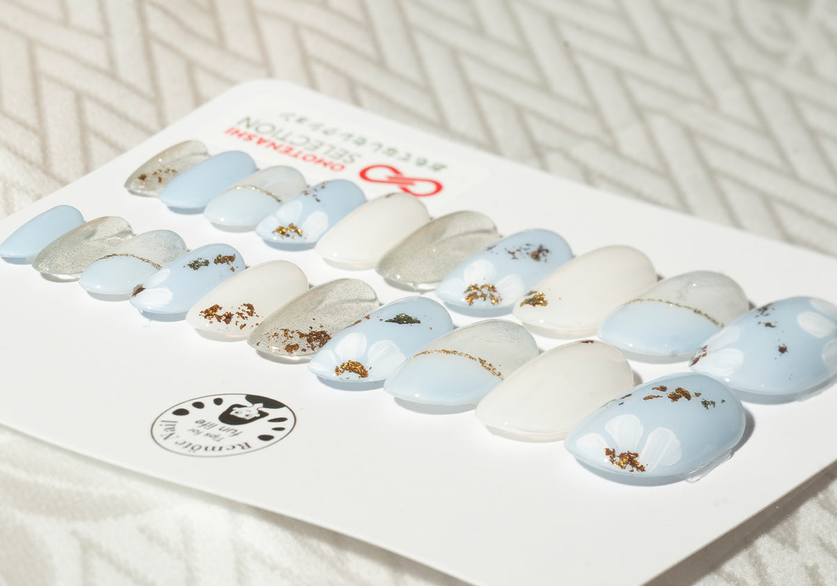Wooden flower Skyblue