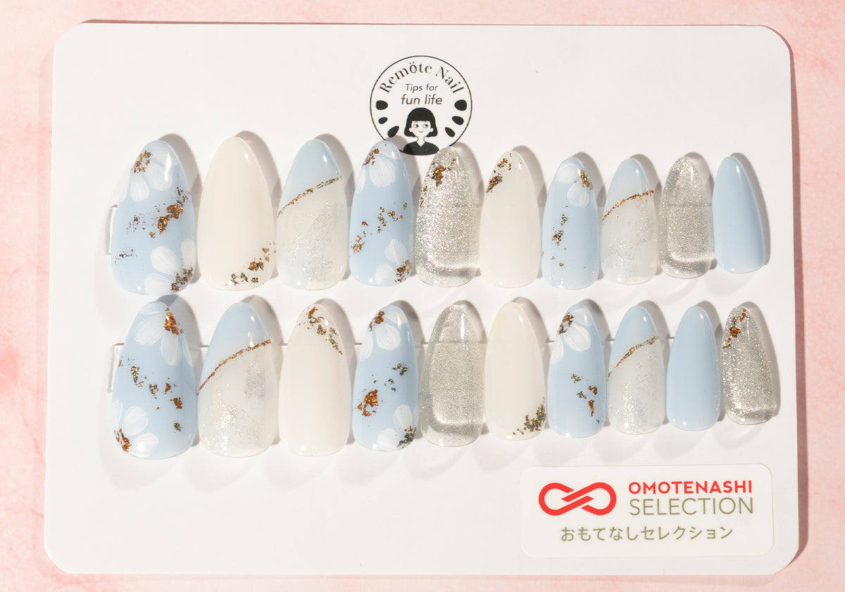 Wooden flower Skyblue