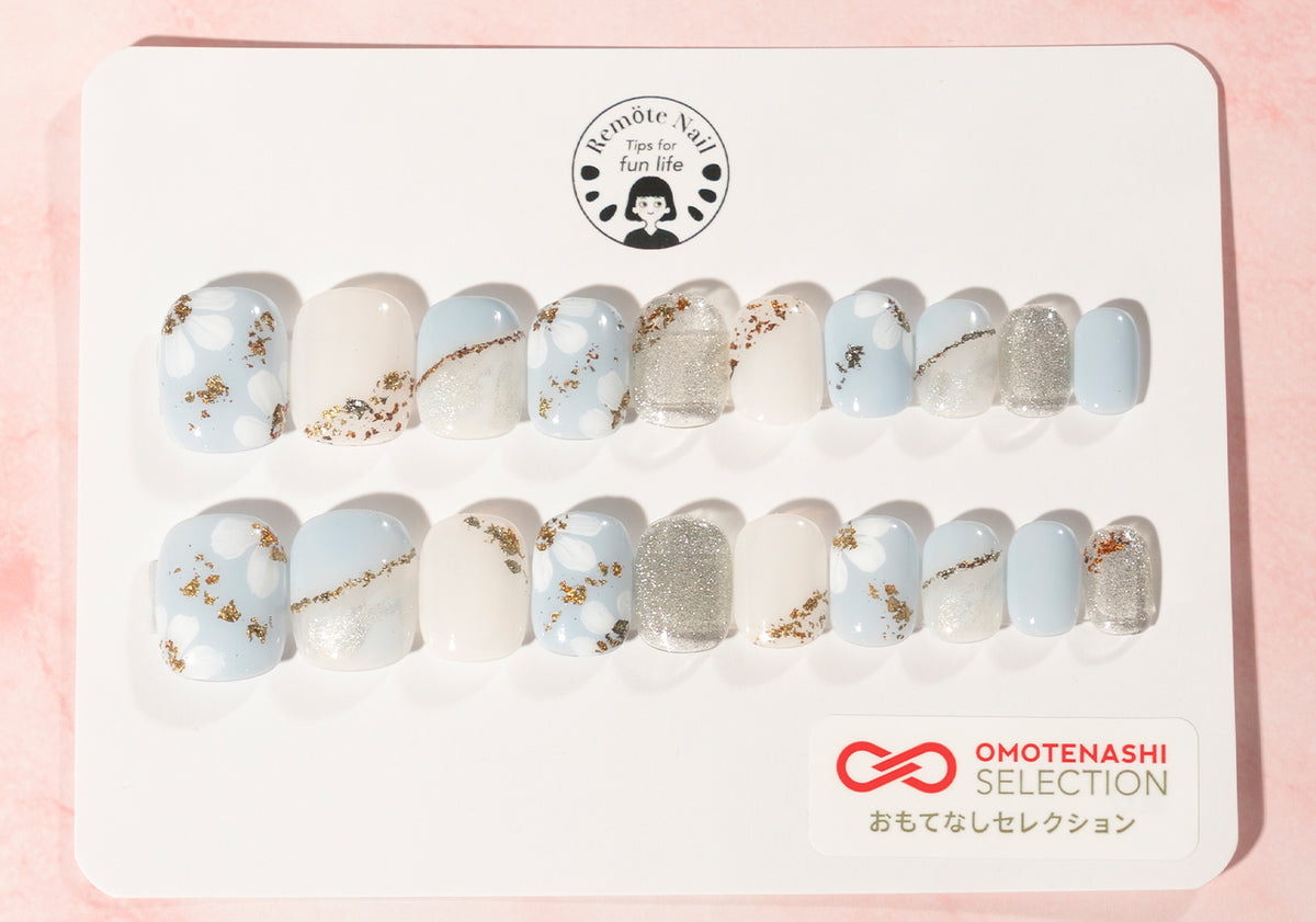 Wooden flower Skyblue