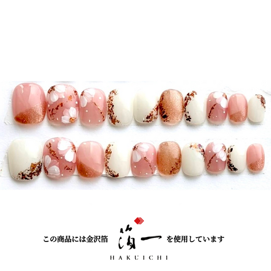 Wooden flower Pink Round