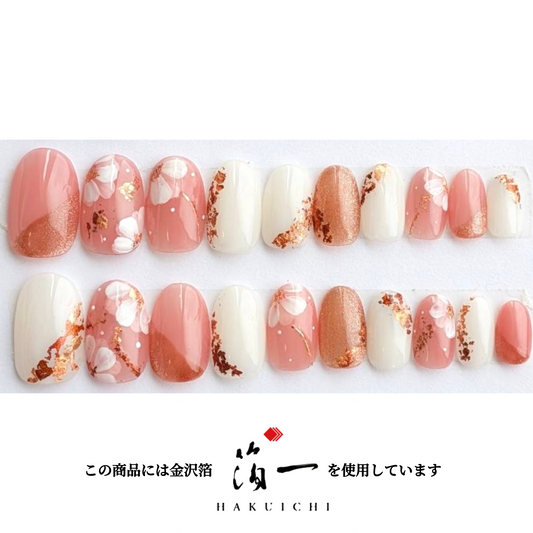 Wooden flower Pink Oval